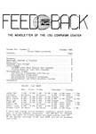 Feedback, October 1985 by Office of Technology Solutions