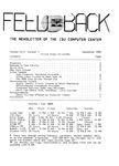 Feedback, September 1986 by Office of Technology Solutions