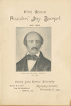 Illinois State Normal University First Annual Founder's Day Banquet program, February 18, 1909 by Illinois State University
