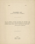 Illinois State Normal University Founder's Day program, February 18, 1921 by Illinois State University