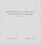 Illinois State Normal University Founders' Day Dinner program, February 13, 1946 by Illinois State University