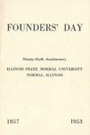 Illinois State Normal University Founders' Day Dinner program, February 19, 1953 by Illinois State University