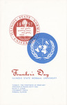 Illinois State Normal University Founders' Day program, February 20, 1962 by Illinois State University