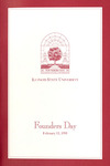 Illinois State University Founders Day Convocation program, February 15, 1995 by Illinois State University