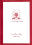 Illinois State University Founders Day Convocation program, February 18, 1997 by Illinois State University