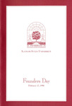 Illinois State University Founders Day Convocation program, February 17, 1998 by Illinois State University