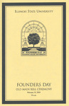 Illinois State University Founders Day Old Main Bell Ceremony program, February 19, 2004 by Illinois State University