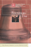 Illinois State University Founders Day Bell Ringing Ceremony program, February 18, 2010 by Illinois State University