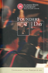 Illinois State University Founders Day Convocation program, February 18, 2010 by Illinois State University