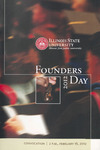 Illinois State University Founders Day Convocation program, February 16, 2012 by Illinois State University