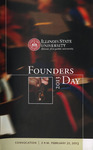 Illinois State University Founders Day Convocation program, February 21, 2013 by Illinois State University