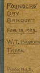 1909 Founder's Day Banquet Book No.2