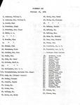 1954 Founder's Day Dinner Guest List Invitation and Replies by Illinois State University