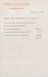 1958 Founder's Day Dinner Payment List
