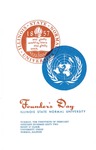 1962 Founder's Day Program of Events by Illinois State University