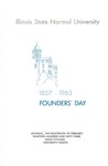 1963 Founder's Day Program of Events