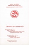 1982 Founder's Day Dinner Menu