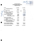 1996 Founder's Day Event Invoices and Budget Packing Lists
