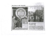 2000 Founder's Day Newspaper Articles by Illinois State University