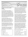 Gender Matters, Volume 12, Issue 3, February/March 2007 by Women's, Gender, and Sexuality Studies Program