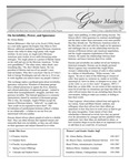 Gender Matters, Volume 13, Issue 1, September/October 2007