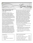 Gender Matters, Volume 13, Issue 2, November/December 2007 by Women's, Gender, and Sexuality Studies Program