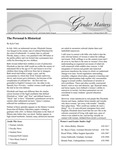 Gender Matters, Volume 14, Issue 3, February/March 2009 by Women's, Gender, and Sexuality Studies Program