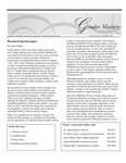 Gender Matters, Volume 14, Issue 4, April/May 2009 by Women's, Gender, and Sexuality Studies Program