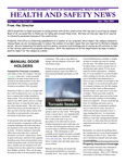 Health and Safety News, January-March 2001 by Illinois State University, Office of Environmental Health and Safety