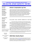 Health and Safety News, April-June 2002 by Illinois State University, Office of Environmental Health and Safety