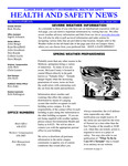 Health and Safety News, January-March 2003 by Illinois State University, Office of Environmental Health and Safety