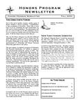Honors Program Newsletter, Fall 2000 by Illinois State University, Honors Program