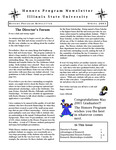Honors Program Newsletter, Spring 2003 by Illinois State University, Honors Program