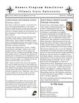 Honors Program Newsletter, Spring 2006 by Illinois State University, Honors Program