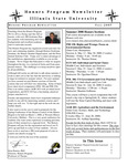 Honors Program Newsletter, Fall 2007 by Illinois State University, Honors Program