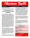 The Honor Roll, vol. 1, iss. 3, Fall Finals 2008 by Illinois State University, Honors Program