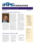 Institute for Regulatory Policy Studies Newsletter, vol. 1, no. 1, October 2005 by Illinois State University, Institute for Regulatory Policy Studies