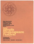 1978 Illinois Shakespeare Festival Program by School of Theatre and Dance, Illinois State University
