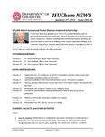 ISUChem News, January 27, 2011 – Issue 2011-2 by Illinois State University, Department of Chemistry