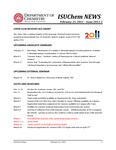 ISUChem News, February 21, 2011 – Issue 2011-3 by Illinois State University, Department of Chemistry