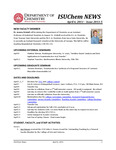 ISUChem News, April 6, 2011 – Issue 2011-5 by Illinois State University, Department of Chemistry