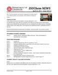 ISUChem News, April 22, 2011 – Issue 2011-6 by Illinois State University, Department of Chemistry