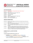 ISUChem News, November 16, 2011 – Issue 2011-11 by Illinois State University, Department of Chemistry