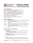 ISUChem News, February 3, 2012 – Issue 2012-1 by Illinois State University, Department of Chemistry