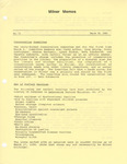 Milner Memos, March 30, 1990