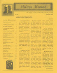 Milner Memos, November 1999
