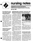 Nursing Notes, Spring 1980 by Mennonite Hospital School of Nursing