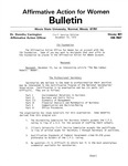 Affirmative Action for Women Bulletin - Civil Service Edition, December 10, 1973 by Illinois State University