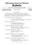 Affirmative Action for Women Bulletin - Civil Service Edition, December 11, 1974 by Illinois State University