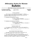 Affirmative Action for Women Bulletin - Faculty Edition, January 10, 1975 by Illinois State University